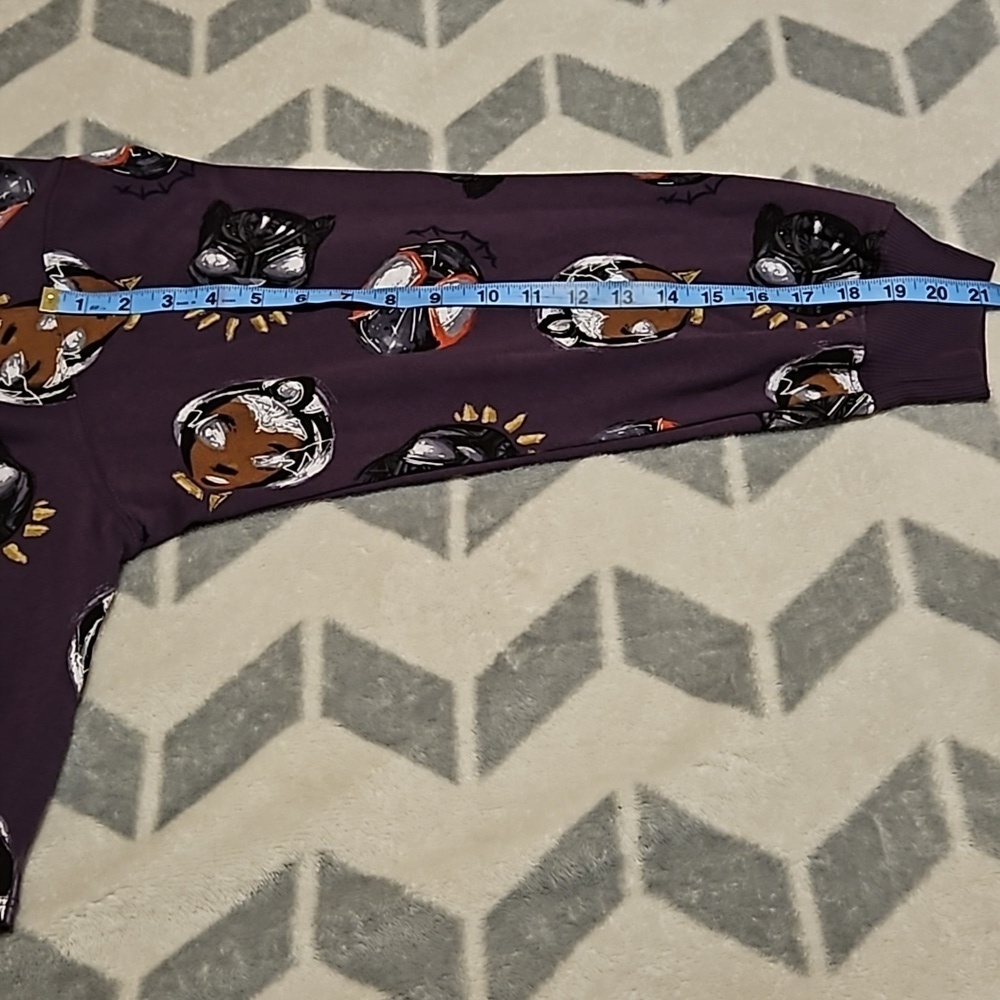 Marvel Disney Black Panther Shuri Spiderman Purple Red White Brown Long Sleeve L - Picture 7 of 11